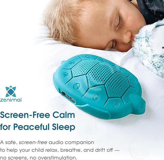 Zenimal Kids Sleep Aid - Screen-Free Sound Machine for Kids with Voice-Guided Audio Journeys, Calming Audio for Sleep, Peaceful Sleep Sounds to Build Healthy Independent Sleep Routines