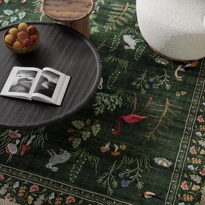 Washable Kitchen Rug Runners for Hallways: 2'6"x8' Bedroom Runner Rugs Non Slip Low Pile Soft Stain Resistant Floor Runenr Rug for Entryway Indoor Hallway Kitchen Laundry Room Beside Farmhouse