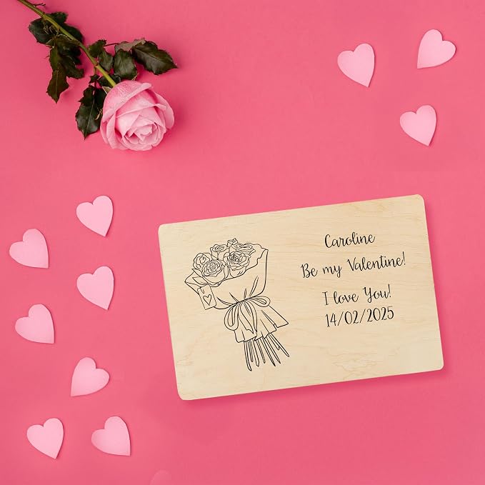 Creative Deco Personalized Wooden Storage Box Valentine Box | 11.8x7.87x5.51in (+-0.5) | Multiple Choice | Hinged Lid Handles Engraving | Unpainted Gift Box | UNSANDED Memory Souvenir Chest