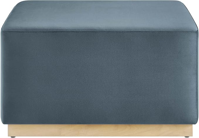 Modway Large 28" Square Performance Velvet Upholstered Upholstered Ottoman