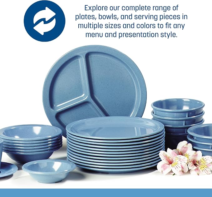 Carlisle FoodService Products Kingline Rimmed Fruit Bowl, Heavy Duty Melamine Dish for Serving, 4.75 Oz, 48 Count, Sandshade