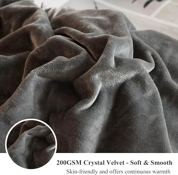 XeGe Plush Shaggy Duvet Cover Set, Luxury Ultra Soft Crystal Velvet Fluffy Bedding Sets 3 Pieces(1 Furry Faux Fur Comforter Cover + 2 Fuzzy Faux Fur Pillowcases), Zipper Closure(King, Dark Gray)