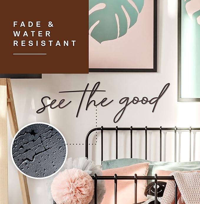 Vivegate See The Good Wall Decor Metal Art - 29"x23" See The Good Sign Metal Black Office Decor Cut Out Signs From Durable Powder-coated Metal, Perfect For Home Wall Decor Modern Signs