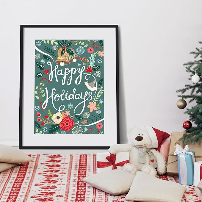 upsimples 24x30 Puzzle Frame, Display Pictures 18x24 with Mat or 24 x 30 Without, Wall Hanging Poster Frames, Black, 1 Pack