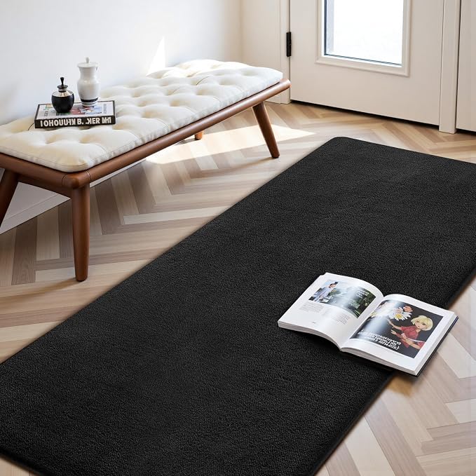 Sour Lemon 2x6 Soft Runner Rugs for Hallways, Bedside Rugs for Bedroom Living Room Area Throw Rug Runner Carpets Non Slip Memory Foam Area Rug for Kids Rooms, Dorm, Home Decor Aesthetic