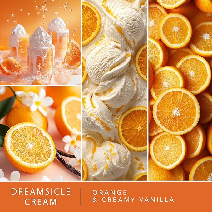 Scentsationals Wax Melts, Wax Cubes Strong Scent - Bakery Collection 2 Dreamsicle Cream - Long Lasting Scented Wax Melts for Warmer, 10oz (24-Cubes)