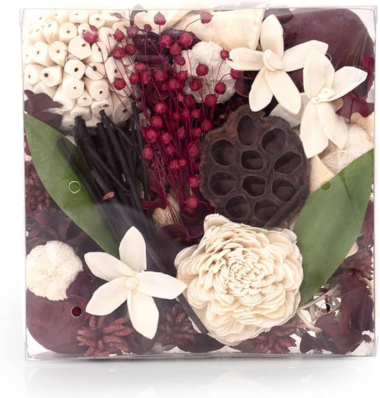 ANDALUCA Maison Box Fragrance Potpourri Decorative Vase & Bowl Filler Home Décor (Pomegranate Ginger)