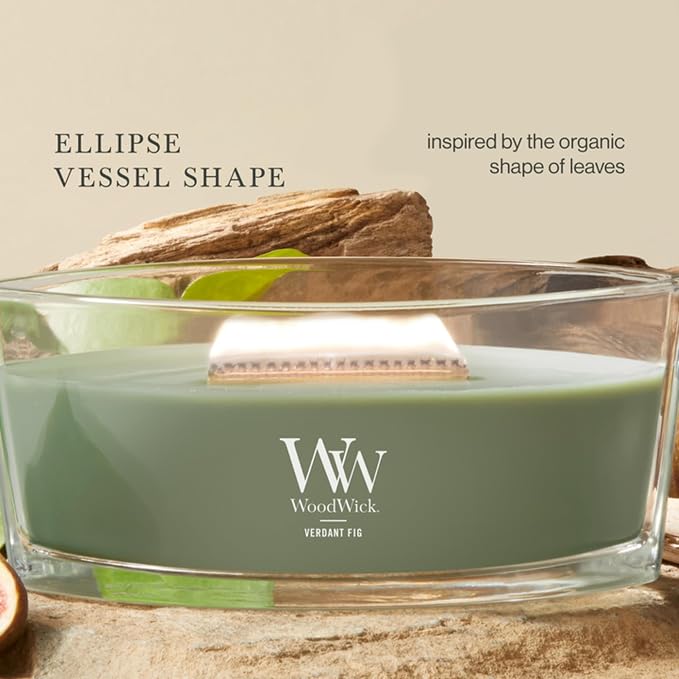 Woodwick Verdant Fig Ellipse Candle