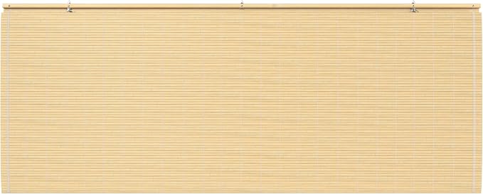 Red Lantern Bamboo Cordless Window Shade - Natural, 72" Wide