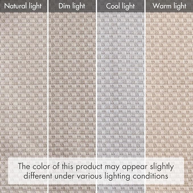 Madison Park Galen Cordless Roman Shade, 27"W x 64"H, Sheen Taupe – Room Darkening, Thermal Insulated, Energy Efficient Window Blind with Subtle Sheen Basketweave Fabric for Privacy