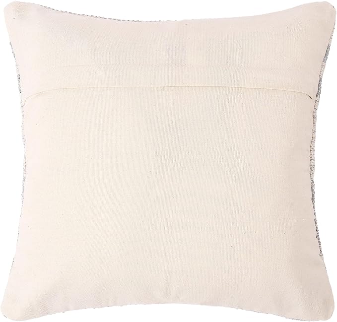 REDEARTH · Tufted Throw Pillow Cushion Covers - Boho Textured Woven Decorative Cases Set for Couch - Sofa - Bed - Farmhouse - Chair - Patio - Outdoor - car - 100% Cotton (18x18 ; Gray) Pack of 2