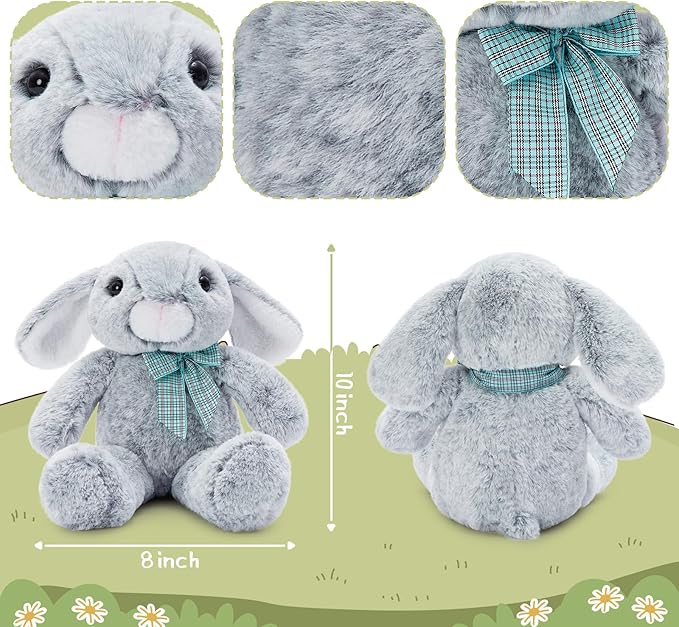 MaoGoLan 3Pcs Bulk Soft and Cuddly Easter Bunny Rabbit Plush, 14" Stuffed Bunny Gift for Kids, Boys, Girls, Party Decorations