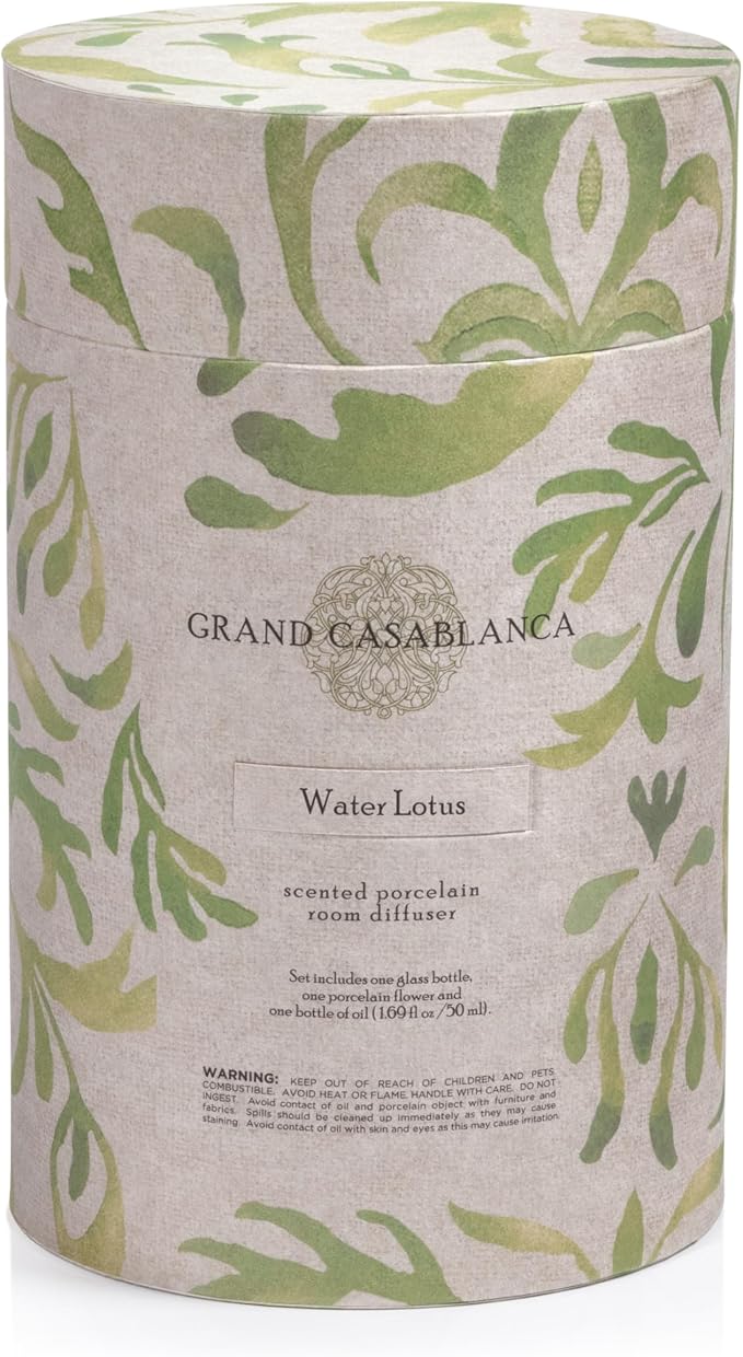 Water Lotus Zodax MINI Grand Casablanca Porcelain Diffuser