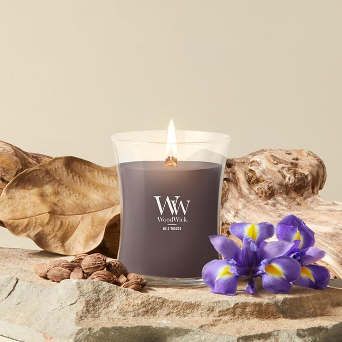 Woodwick Iris Woods Medium Hourglass Candle