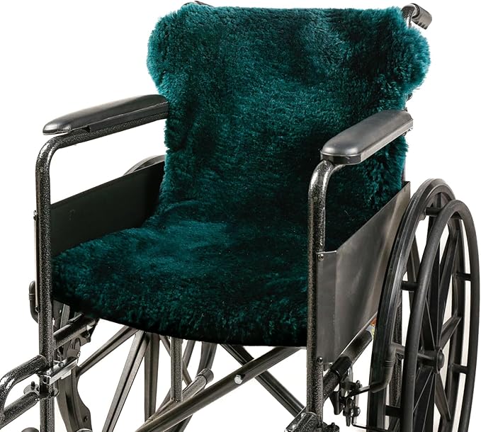 Natural Sheepskin for Bed Sores and Skin Irritation | Hastings 100% Real Medical Sheepskins with Non-Slip Back for Pain Relief and Discomfort, Wool Seat Pad, Emerald, 2 ft x 3 ft.