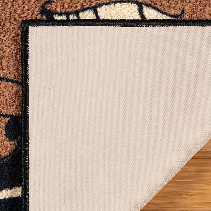 Gertmenian Disney Pixar Cars Indoor Area Rug - 3x5 Small, Non-Slip, Ideal for Children in Bedroom, Game Room, Classroom, Nursery or Play Area - Tow Mater Friends, Brown/Blue, 28024