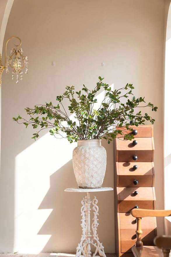 MISSPIN Artificial Flowers with Greenery Stems Faux Plants Indoor Branches for Tall Vase Ultra-Realistic, 8 Pcs Wedding Centerpieces, Home Decor & DIY Bouquets