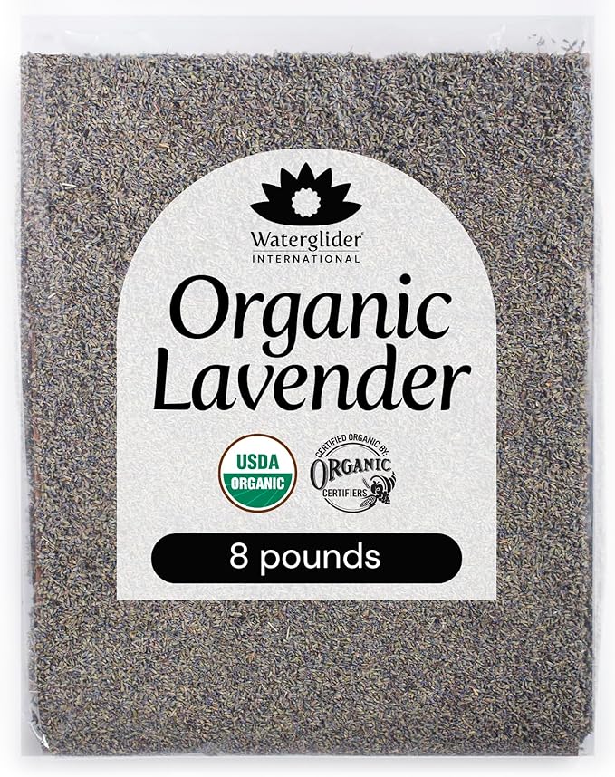 Dried Organic Lavender Flowers (8 lb Box), Bulk Lavender Buds