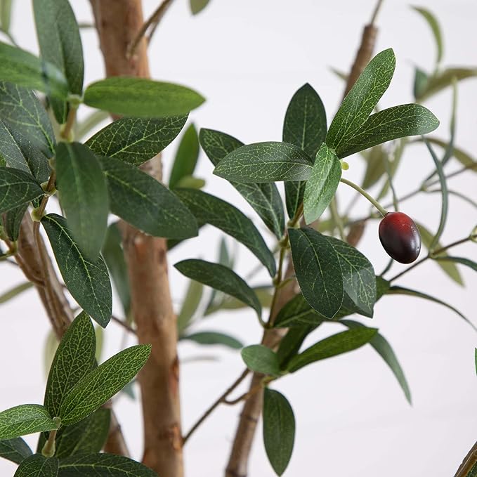 Potted Olive Artificial Tree - 8' - Green