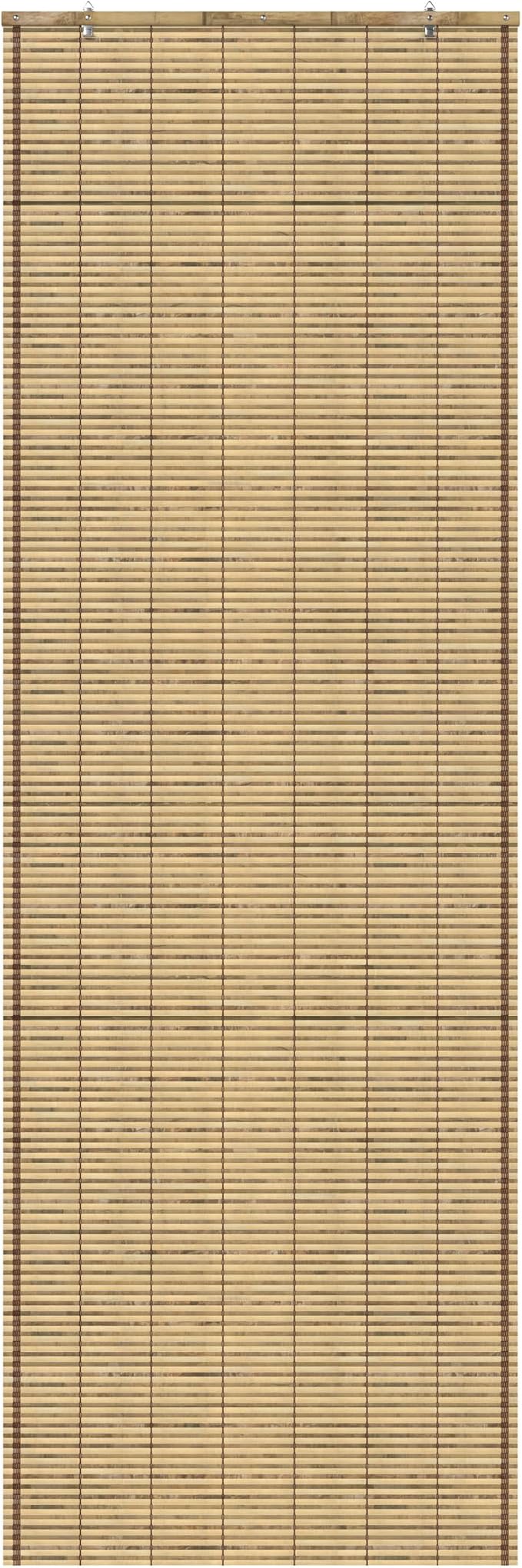 Red Lantern Burnt Bamboo Cordless Window Shade - Tortoise, 24" Wide