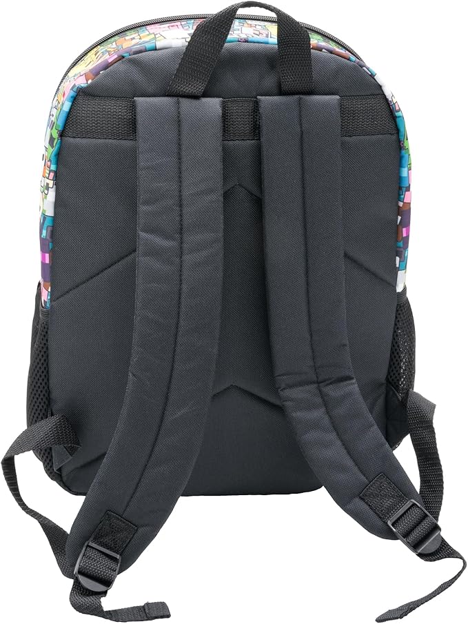 AI ACCESSORY INNOVATIONS Minecraft 5 PC Backpack Set, Creeper 3D Molded Front Panel, 16" Boys & Girls School Bag
