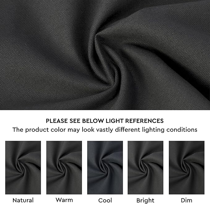 Encasa XO Throw Pillow Covers 16x16 in Set of 4 Charcoal Grey | No Inserts | Cotton Pillow Covers for Living Room, Bed, Sofa, Couch | Decorative Cushion Covers with Improved Zipper