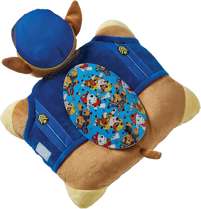 Pillow Pets 11 inch Paw Patrol Chase Sleeptime Lite, Nickelodeon Stuffed Animal Nightlight, Plush Toy Gift for Kids