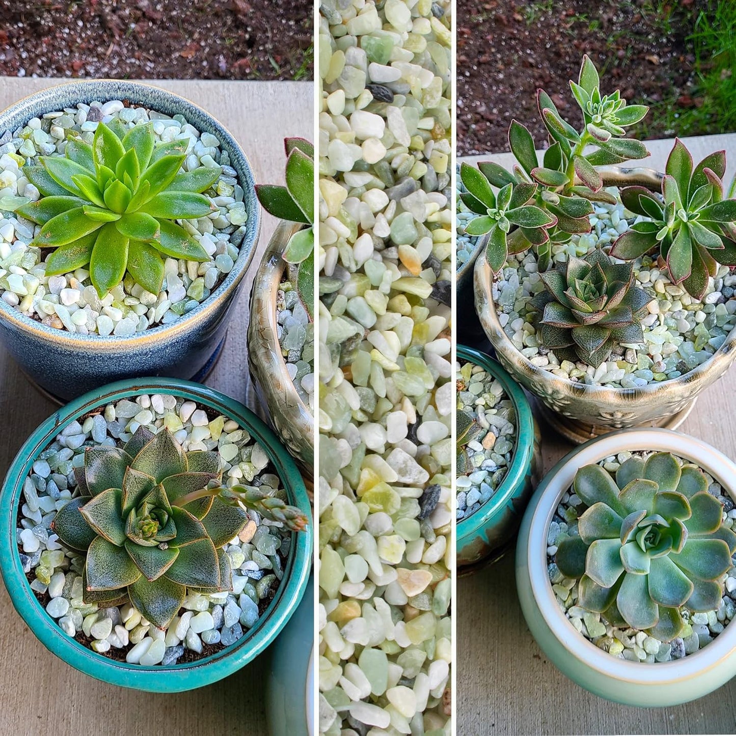 18lb Natural Gravel for Aquarium Succulents Bonsai Terrarium Fish Tank,1/5" Decorative Stone for Plants Indoor