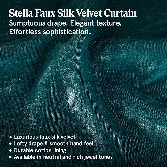 HiEnd Accents Stella Faux Silk Velvet Euro Sham Pillow Cover, 27x27 inch, Teal, Romantic Western Modern Traditional Style Luxury Bedding