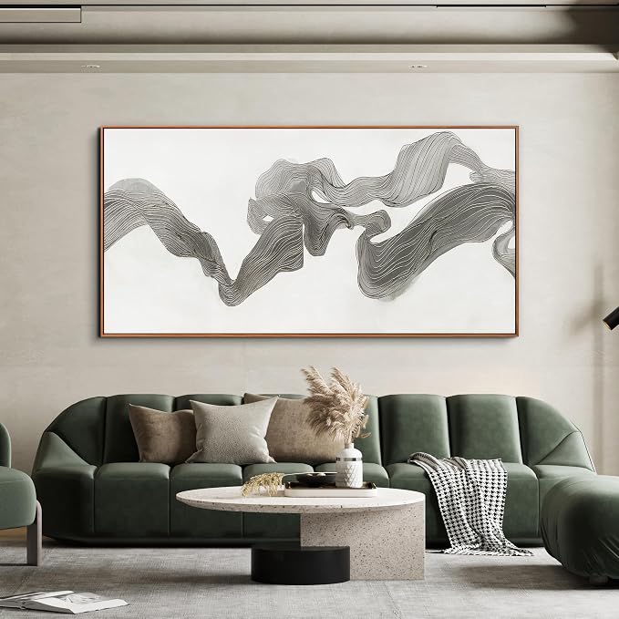 Abstract Wall Art Decor Large Wall Art for Living Room Abstrcat Canvas Art Wall Decor Modern Framed Wall Art Prints Abstrcat Art Artwork for Walls Decorations Bedroom Office Decor 29" X 58"