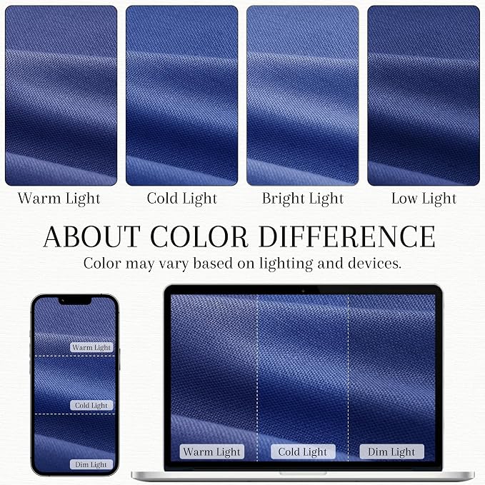 Classic Blue Linen Cafe Kitchen Curtains 30 Inch Length Linen Blend Semi Sheer Light Filtering Short Curtain Back Tab Rod Pocket for Over Sink Window Scandinavian Bathroom Laundry 2 Panels 36Wx30L