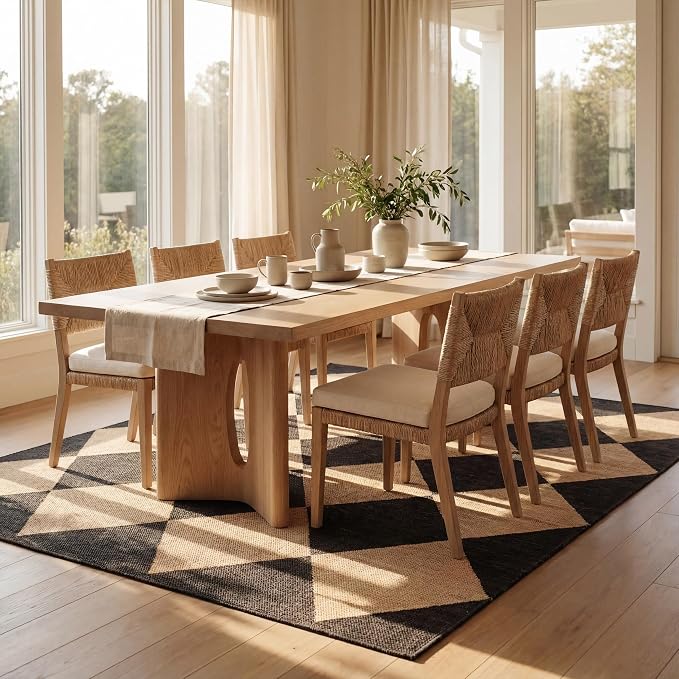 Nuloom Outdoor Performance Collection Sabina Dark Grey/Ivory, 2' x 3', Soft, High Traffic, Stain Resistant, Easy Clean, Durable Area Rug for Indoor/Outdoor Patio, Deck, Porch, Garden, Courtyard
