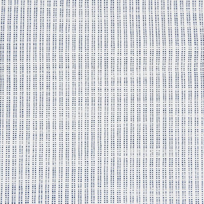HomePop 19" Square Ottoman - Blue Pinstripe Fabric