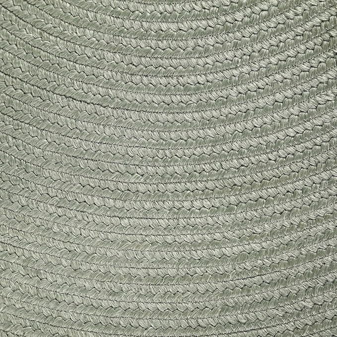 Superior Indoor Outdoor Area Rug, Handwoven Reversible Braided Home Decor for Kitchen, Entryway, Patio, Front Porch, Deck, Modern, Boho, Farmhouse Style, 5' x 8', Fog Green
