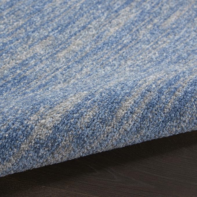 Nourison Home Nourison Essentials Blue Grey 5' x Square Area Rug - Easy Clean, Non Shedding, Bed Room, Living Room, Dining Room, Kitchen (5' x Square)