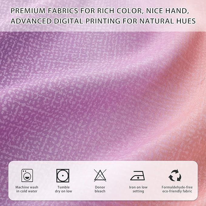 XiDi Pink Yellow Purple 90 Inches Curtains for Girls Bedroom 2 Panels Set, Blackout Rainbow Curtains for Kids Room Decor, Unicorn Wall Decals Drapes for Little Girl Nursery Room 52 Inches Wide