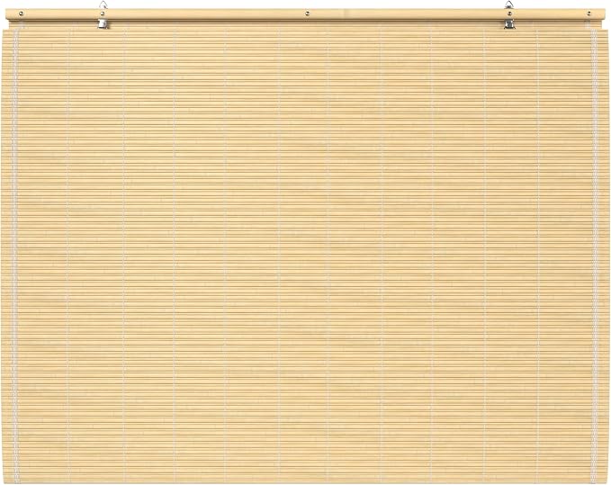 Red Lantern Bamboo Cordless Window Shade - Natural, 36" Wide