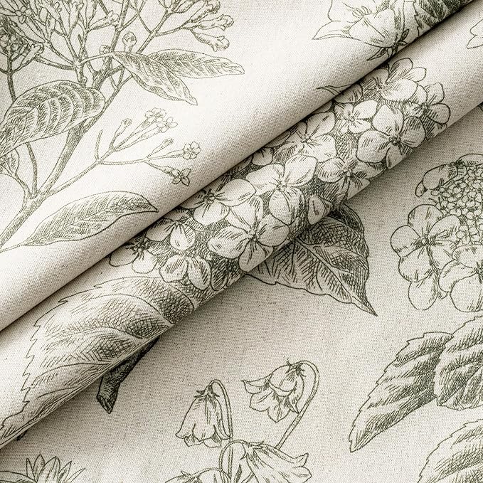 Set of 2 Decorative Floral Neutral Pillow Covers 22x22 Inch Light Green Hydrangea Print Spring Boho Vintage Throw Cushion Covers for Sofa Couch Porch Bedroom Living Room Summer Home Decor