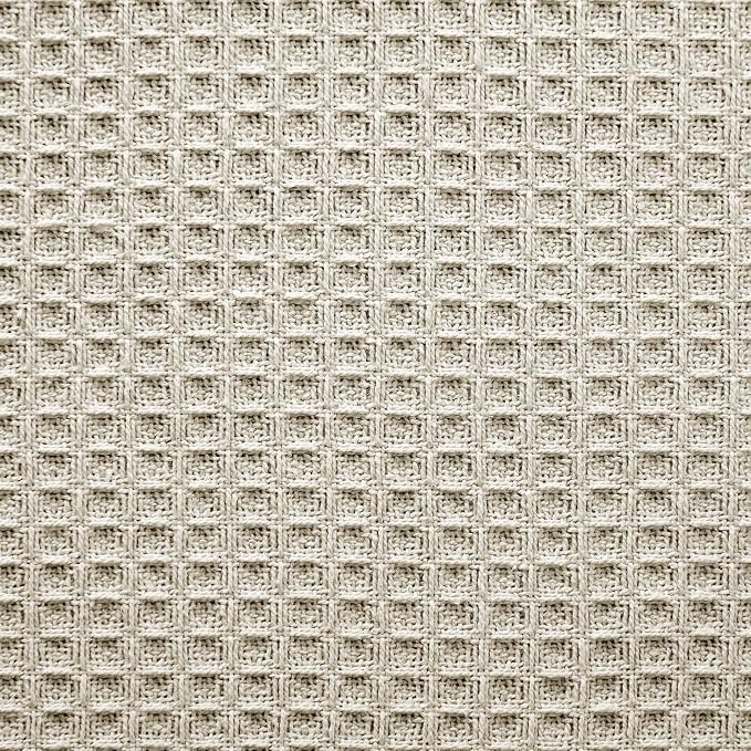 Modern Threads 100% Cotton Waffle Thermal Blanket, Oatmeal, Full/Queen