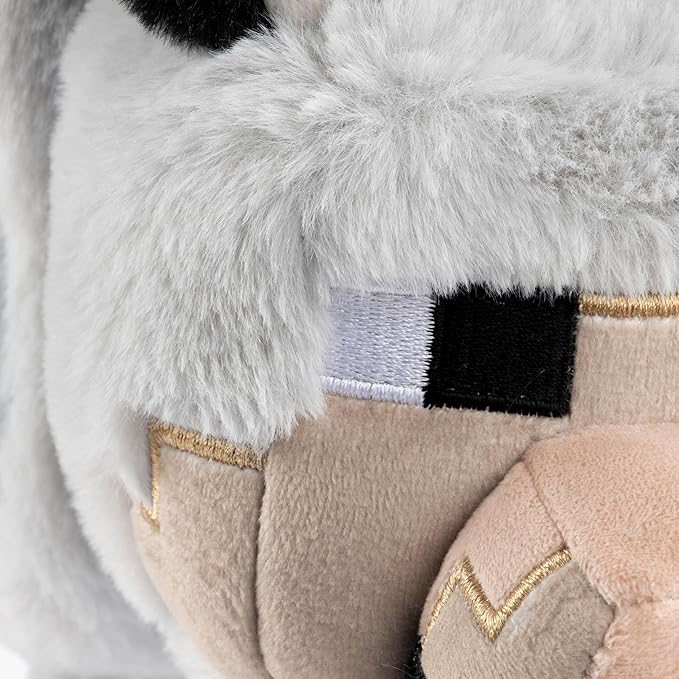 Jay Franco Minecraft Plush Pillow Buddy - Soft Plushie Stuffed Pillow, 19 Inches, Gray - Wolf
