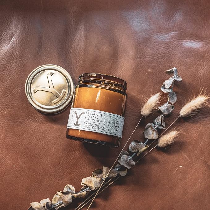 Yellowstone Scented Jar Candle by Tru Western, 8 oz - Paradise Valley