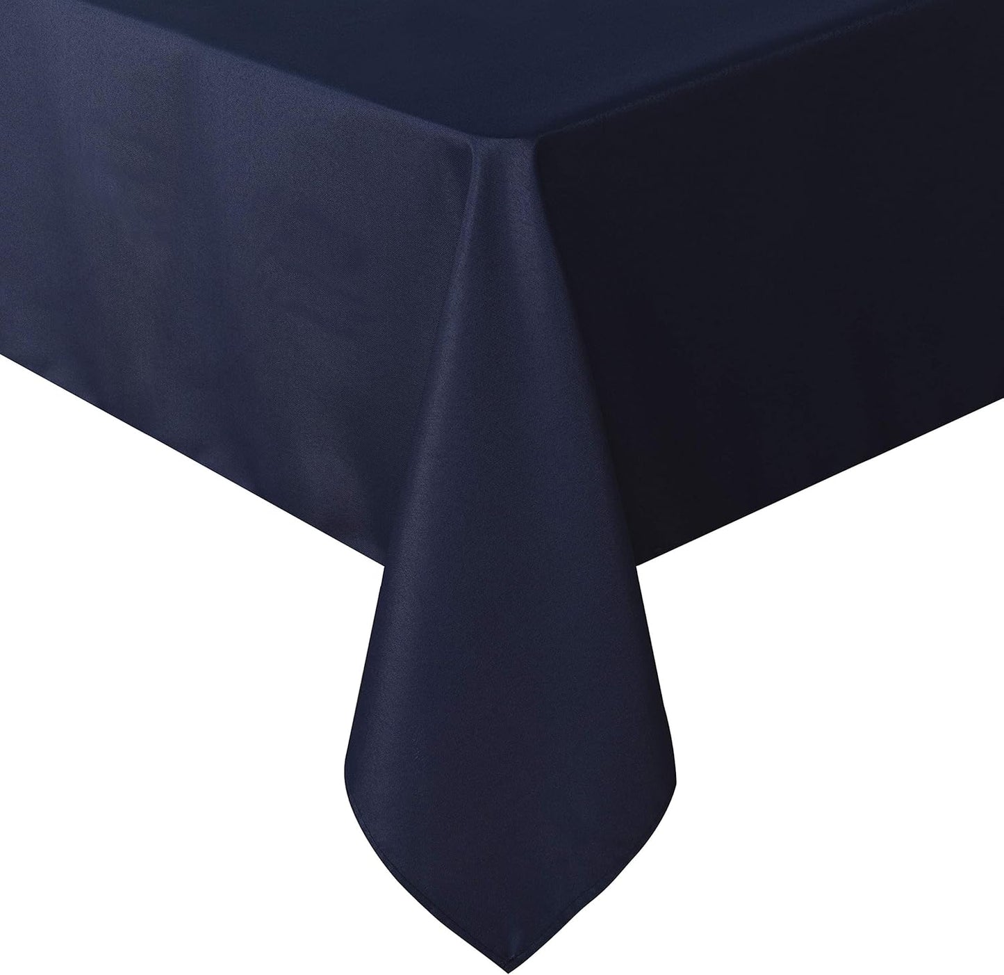 sancua Square Tablecloth - 70 x 70 Inch - Water Resistant Spill Proof Washable Polyester Table Cloth, Decorative Fabric Table Cover for Dining Tables, Buffet Parties and Camping, Navy