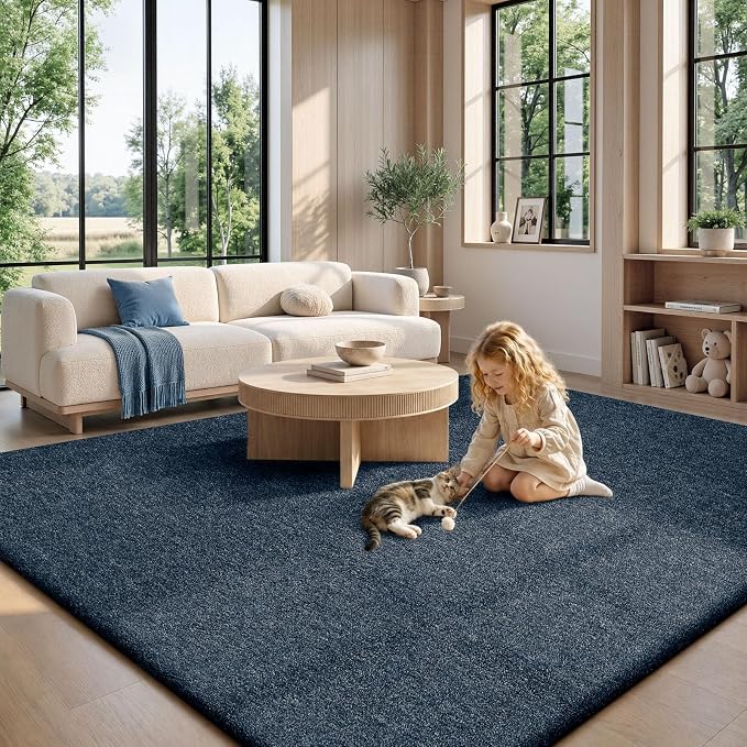 Sour Lemon 8x10 Area Rugs for Living Room, Soft Large Area Rug Fluffy Rugs for Bedroom，Machine Washable Area Rug Non Slip Carpet Rug for Living Room Playroom Kids Room Home Decor