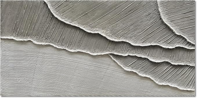 NANKAI Art Hand Painted Wave Landscape Oil Painting Modern Abstract Grey and White Art Painting 24x48 inch Abstract wall Art Deco