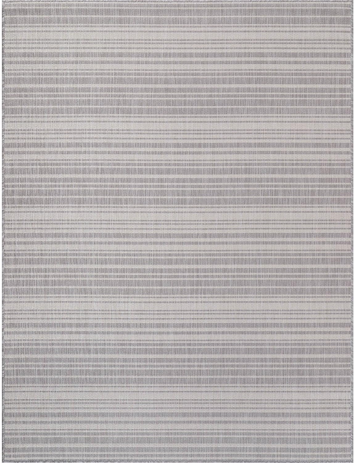 Stripe Outdoor Rug 9x12 Washable Outside Carpet for Indoor Patio Porch Waterproof Easy Cleaning Non Shedding Area Rugs Gray 9 x 12