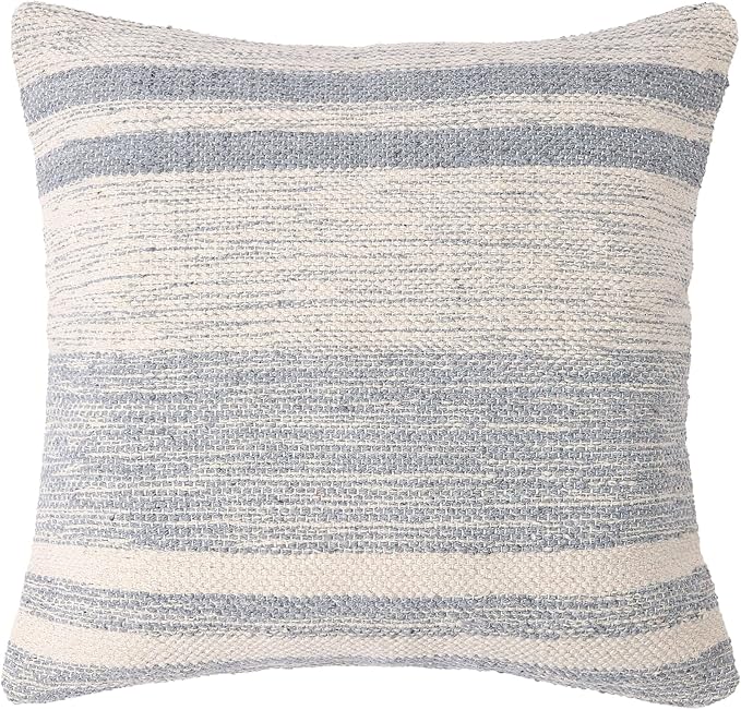 REDEARTH · Tufted Throw Pillow Cushion Covers - Boho Textured Woven Decorative Cases Set for Couch - Sofa - Bed - Farmhouse - Chair - Patio - Outdoor - car - 100% Cotton (18x18 ; Gray) Pack of 2