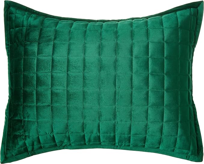 Florence Solid Quilt Set King Emerald Green