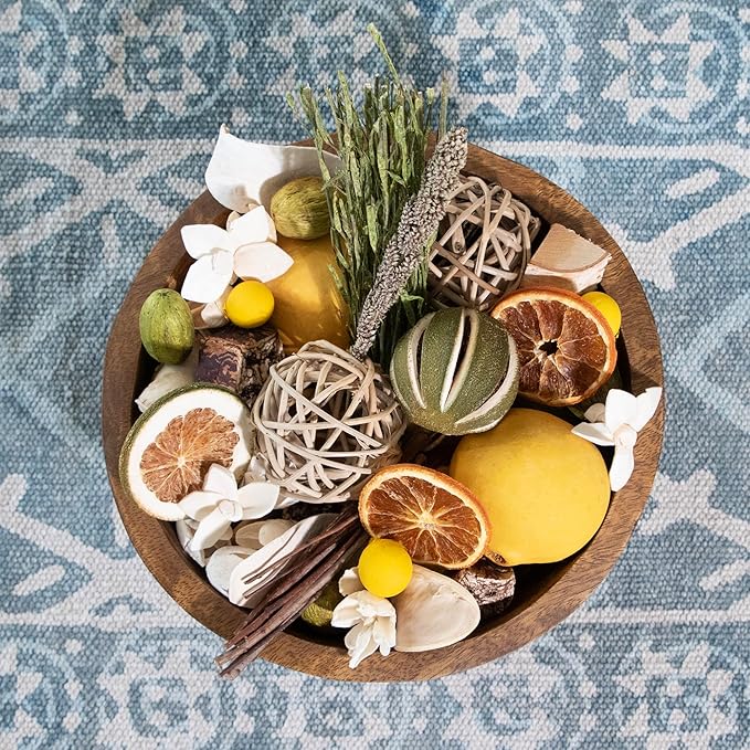 ANDALUCA Maison Box Fragrance Potpourri Decorative Vase & Bowl Filler Home Décor (Citrus Verbena)