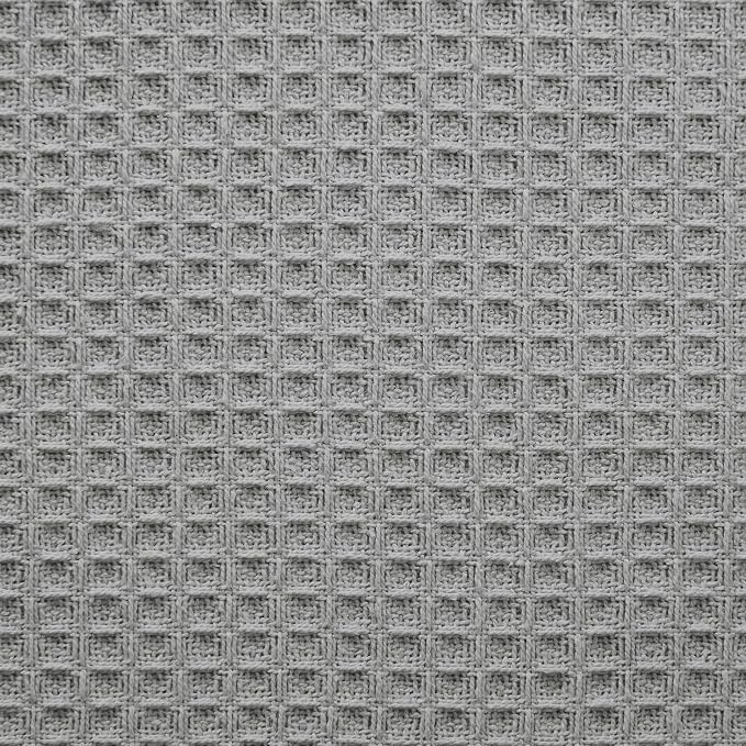 Modern Threads 100% Cotton Waffle Thermal Blanket, Light Gray, King/California King