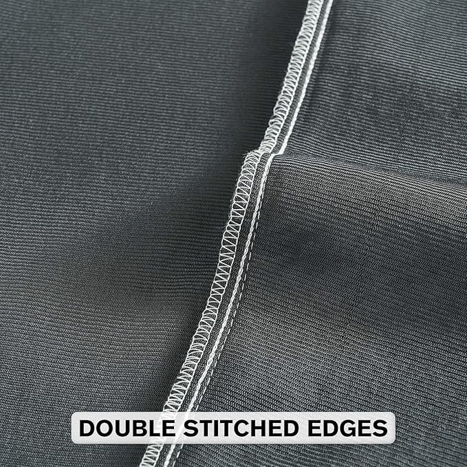 FUTEI Black Chenille Throw Pillow Covers 18x18 Inch Set of 2,Soft Striped & Diamond Textured Cushion Cases,Modern Home Decor for Couch Living Room